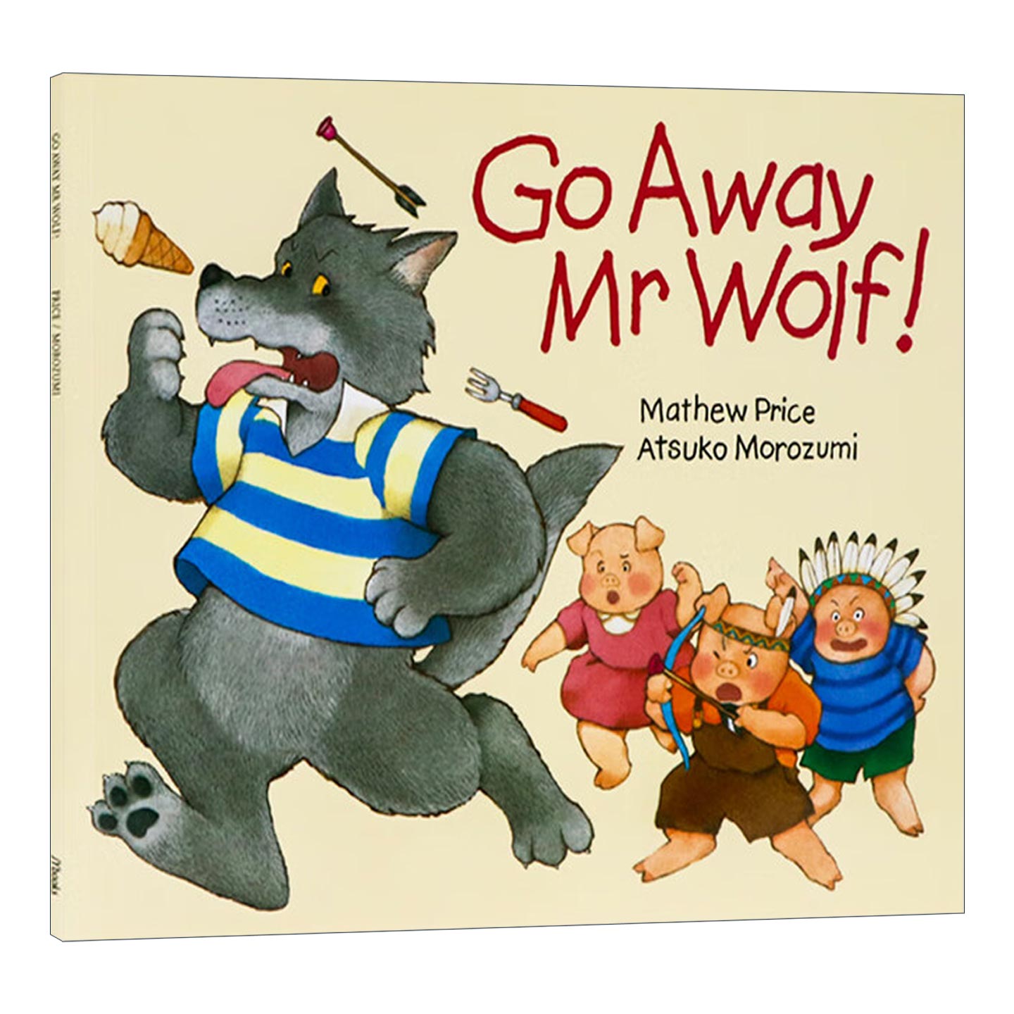 英文原版绘本 Go Away Mr Wolf 走开大灰狼先生 童话故事书翻翻书 廖彩杏书单 英文版 进口英语原版书籍