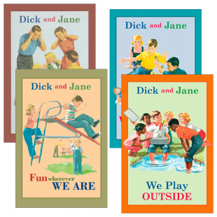 Jane 书籍 进口英语原版 Dick and Dunlap 儿童经典 迪克和简系列4册 英文版 英文原版 章节桥梁故事书 精装 Grosset