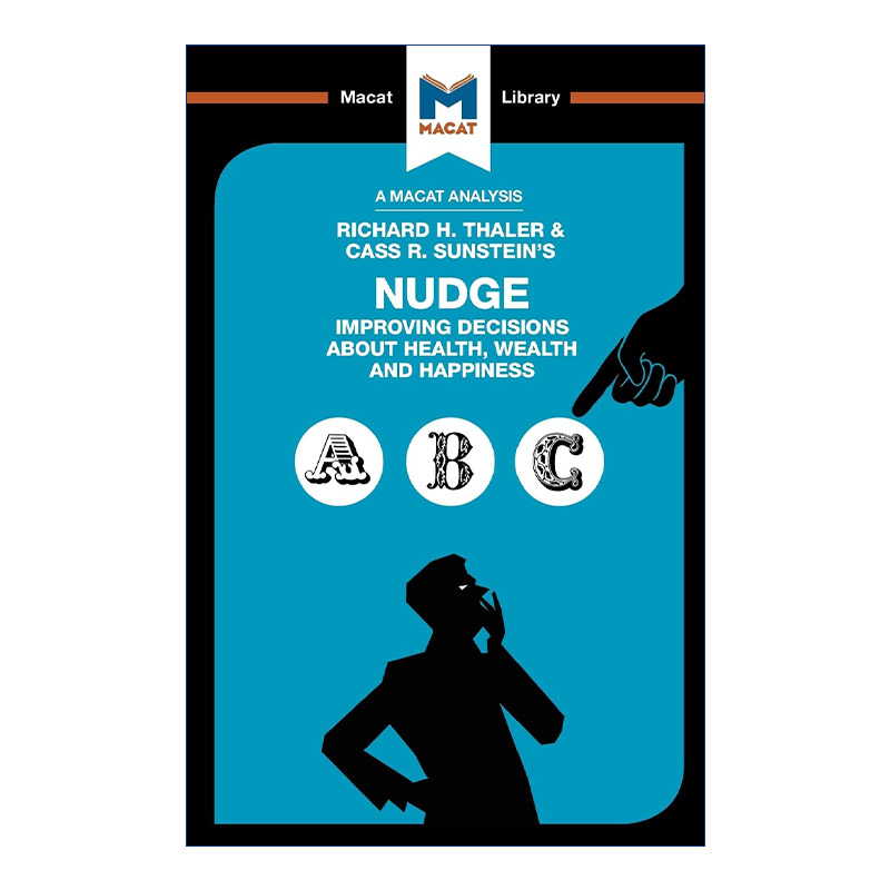 助推  英文原版 Nudge MCCAT解读系列 英文版 进口英语原版书籍