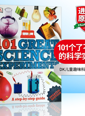 101个了不起的科学实验 英文原版 101 Great Science Experiments 伟大的科学实验 DK儿童趣味科普百科认知英语图画进口原版书籍
