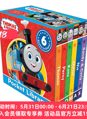 托马斯小火车 小小图书馆 英文原版绘本 Thomas & Friends Pocket Library 手掌纸板书6册 英文版 进口英语原版书籍