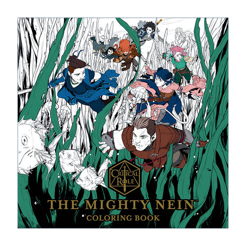 关键角色  英文原版 Critical Role The Mighty Nein Coloring Book 强力内恩涂色书 Dark Horse漫画 英文版 进口英语原版书籍