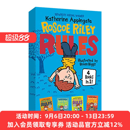 英文原版 Roscoe Riley Rules 4 Books in 1! 罗斯科莱利规则1-4精装合集 英文版 进口英语原版书籍