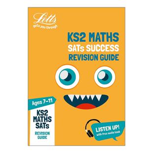 SATs Guide Letts Maths 英文版 书籍 英文原版 儿童教材教辅 Success KS2 KS2小学数学复习指导手册 Revision 进口英语原版 11岁