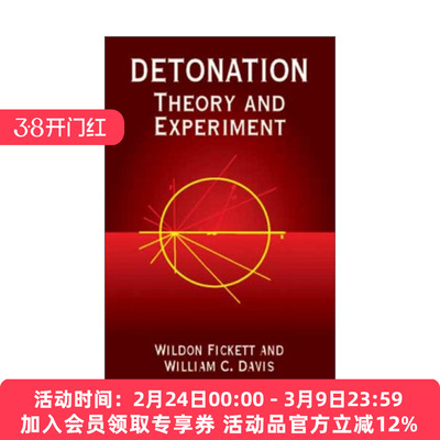 引爆 英文原版 Detonation 理论与实验 Wildon Fickett 英文版 进口英语原版书籍