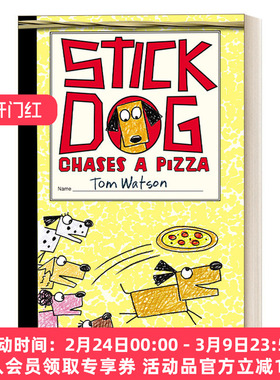 史迪狗追逐披萨 英文原版 Stick Dog Chases a Pizza 英文版 进口英语原版书籍