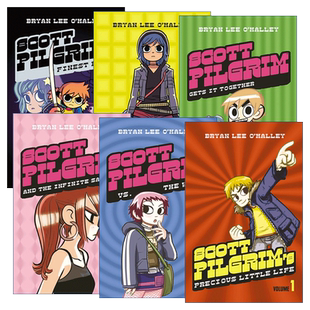 华研原版 歪小子斯科特漫画 1-6册 英文原版 Scott Pilgrim Bryan Lee O’Malley 英文版 进口英语原版书籍