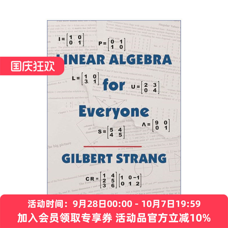 线性代数的艺术 精装 英文原版 Linear Algebra for Everyone Gilbert Strang 英文版 进口英语原版书籍