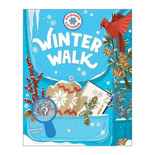 英文版 书籍 Winter 冬行 大自然百科 背包探险者系列 Explorer Walk 进口英语原版 英文原版 精装 Backpack