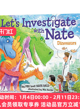 跟着内特去研究恐龙 英文原版 Let's Investigate with Nate #3 Dinosaurs 儿童自然知识科普 英文版 进口英语原版书籍