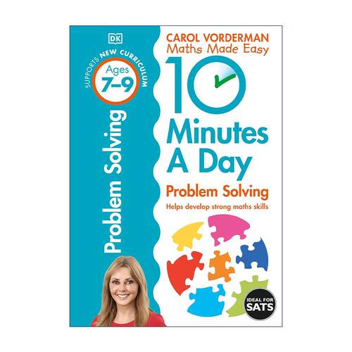 英文原版 10 Minutes a Day Problem Solving Ages 7-9 每天10分钟 数学应用题练习 KS2 英文版 进口英语原版书籍