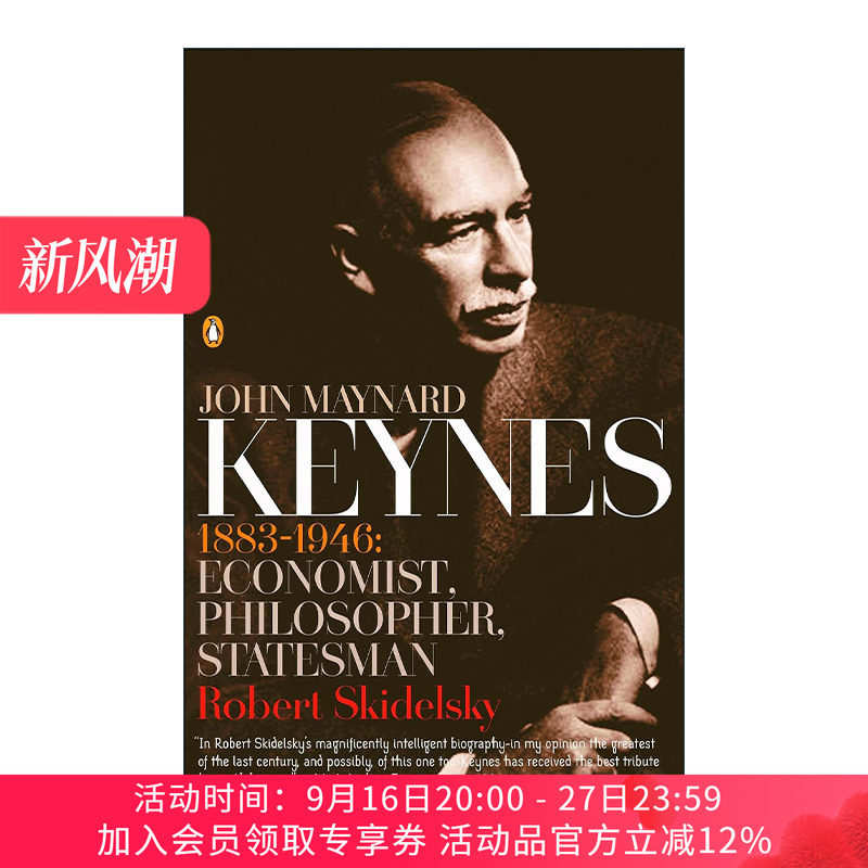 英文原版 John Maynard Keynes 凯恩斯传 Robert Skidelsky罗伯特·斯基德尔斯基英文版 进口英语原版书籍