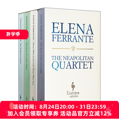 英文原版 The Neapolitan Quartet by Elena Ferrante Boxed Set 埃莱娜费兰特 那不勒斯四部曲套装 英文版 进口英语原版书籍