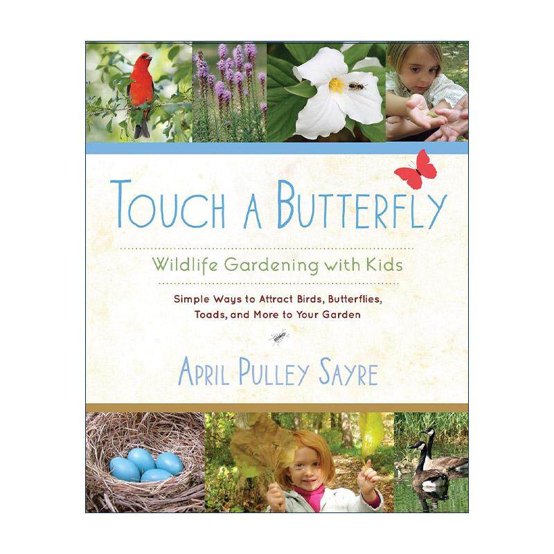 英文原版 Touch a Butterfly 触摸蝴蝶 儿童野外园艺活动书 野生动物 家庭体验 英文版 进口英语原版书籍