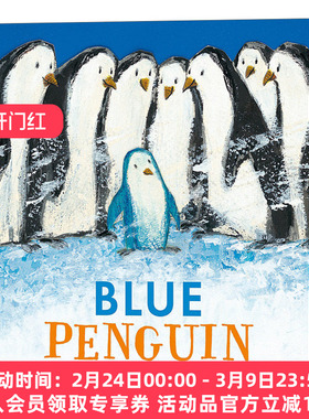 蓝色企鹅 英文原版 Blue Penguin 3-7岁儿童精装绘本 捷克绘本大师Petr Horacek 英文版 进口英语原版书籍