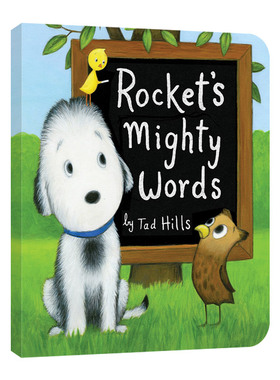 英文原版 Rocket's Mighty Words Oversized Board Book 洛奇的豪言壮语 儿童绘本 超大纸板书 Tad Hills 英文版 进口英语原版书籍