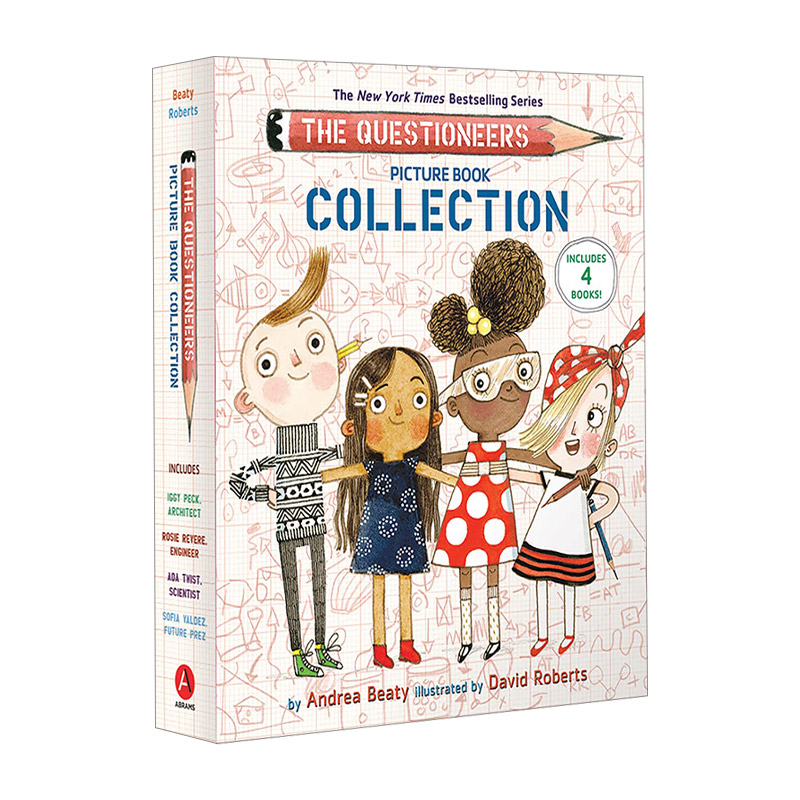 英文原版 The Questioneers Picture Book Collection 梦想行动派绘本套装 梦想行动派4册套装 STEM 精装绘本 英文版 进口英语书
