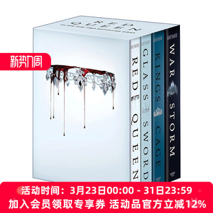 书籍 进口英语原版 红皇后1 Red Queen 4盒装 Paperback Book 英文版 英文原版 Box 青少年小说 Set