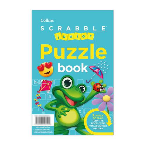 英文原版 Collins SCRABBLE? Junior Puzzle Book 柯林斯少儿拼写谜题益智游戏书 英文版 进口英语原版书籍
