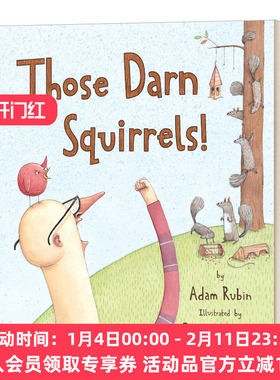 英文原版 Those Darn Squirrels! 可恶的松鼠 儿童趣味幽默英语启蒙读物 Adam Rubin 英文版 进口英语原版书籍