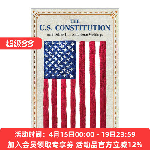 英文原版 The U.S.Constitution and Other Key American Writings 美国宪法及其他重要著作 软精装皮质封面词云经典 进口英语书籍