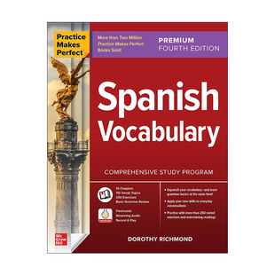 原版 Practice Makes Perfect Spanish Vocabulary 熟能生巧 西班牙语词汇 第4版 进口原版书籍