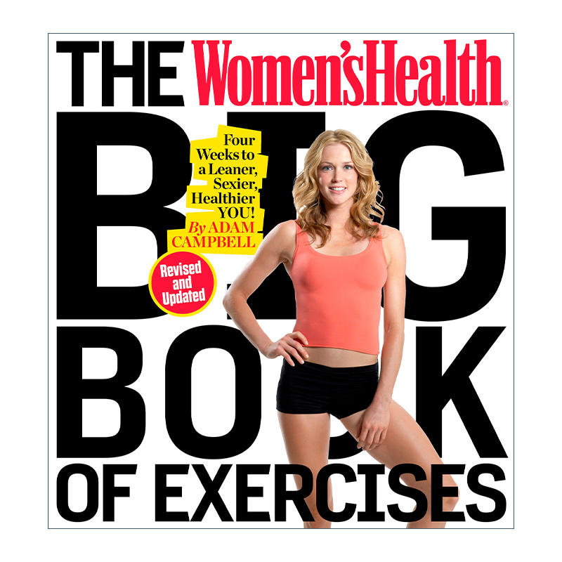 英文原版 The Women's Health Big Book of Exercises 女性健身指南 四周让你更苗条 更性感 更健康 英文版 进口英语原版书籍