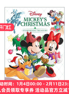英文原版 Mickey's Christmas Storybook Treasury 迪士尼米奇老鼠圣诞节故事合集 儿童精装经典绘本 英文版 进口英语原版书籍