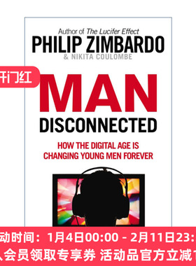雄性衰落  英文原版 Man Disconnected 菲利普·津巴多 尼基塔·库隆布 英文版 进口英语原版书籍