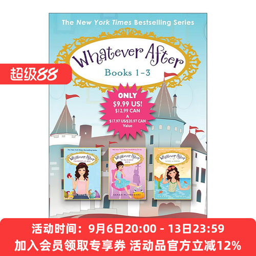 英文原版 Whatever After Books 1-3 瞬息万变系列3册盒装 英文版 进口英语原版书籍