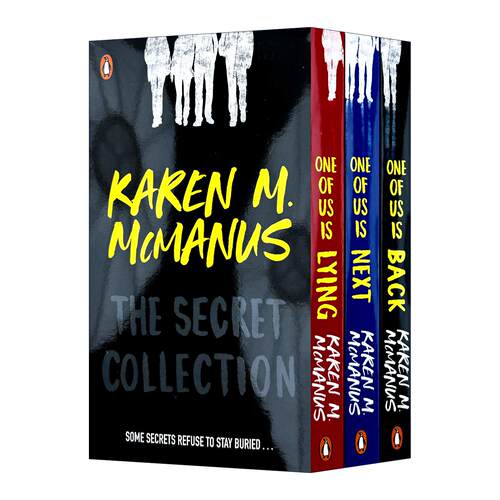 英文原版 Karen M. McManus The Secret Collection 卡伦·M.麦克马纳斯 畅销小说One Of Us Is Lying谁在说谎系列 三册盒装英文版