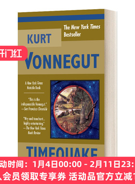 英文原版小说 Timequake 时震 Kurt Vonnegut库尔特·冯内古特 英文版 进口英语原版书籍