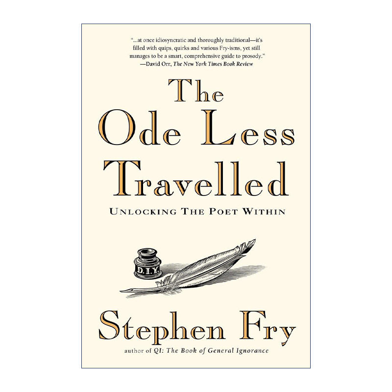 英文原版 The Ode Less Travelled 颂歌 诗歌选集 油炸叔Stephen Fry 英文版 进口英语原版书籍