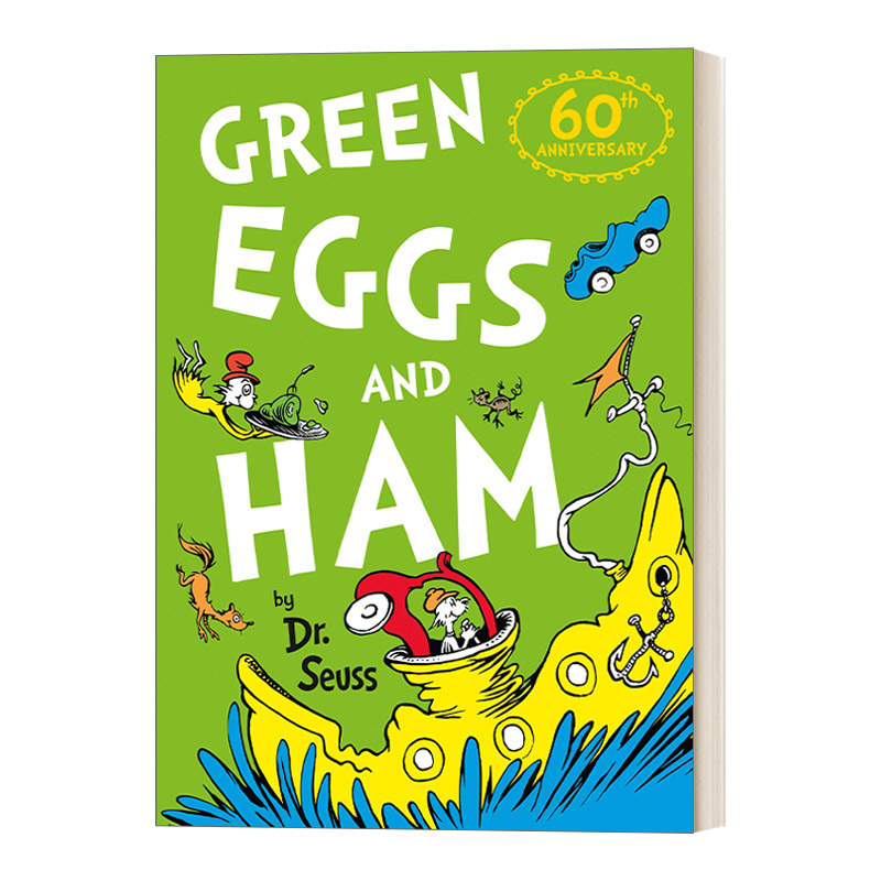 绿鸡蛋和火腿 英文原版绘本 Green Eggs And Ham 苏斯博士绘本 60周年纪念版 英文版 进口英语原版书籍