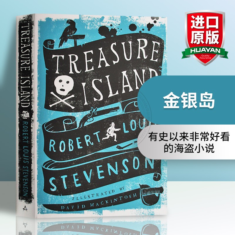 金银岛 英文原版 Treasure Island 英文版海盗小说 儿童经典小说 英语课外阅读暑假书单 罗伯特路易斯史蒂文森搭双城记格林童话 书籍/杂志/报纸 文学小说类原版书 原图主图