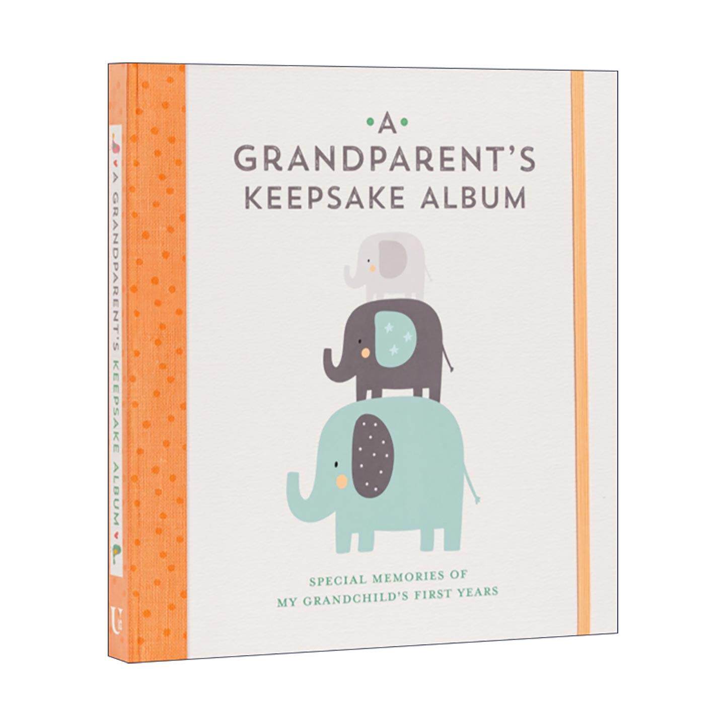 英文原版 Grandparent's Keepsake Album 祖父母珍藏纪念册 孙辈幼年时光专属回忆 英文版 进口英语原版书籍