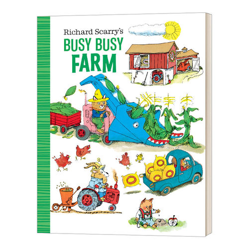 忙忙碌碌的农场 英文原版绘本 Richard Scarry's Busy Busy Farm 斯凯瑞金色童书 纸板书 英文版 进口英语原版书籍