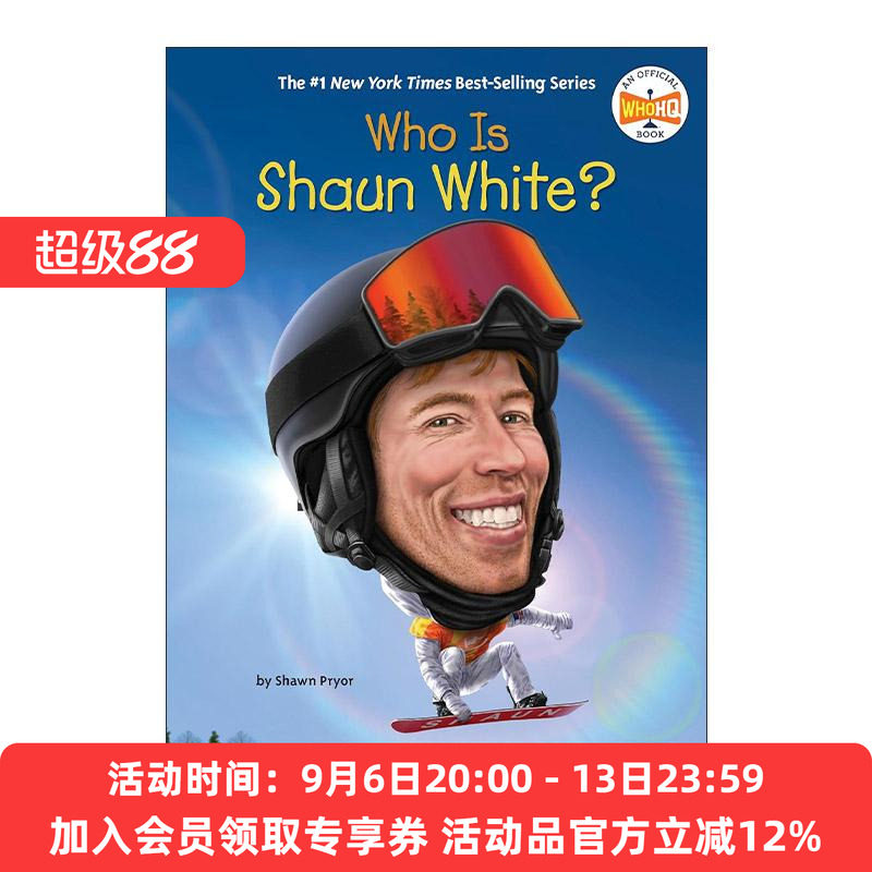 英文原版 Who Is Shaun White Who was 谁是肖恩&middot;怀特 美国单板滑雪运动员 英文版 进口英语原版书籍