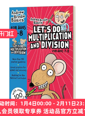 华研原版 英文原版 Let's do Multiplication and Division 7-8 我们来做乘除法7-8岁 英文版 进口英语原版书籍