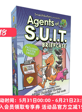 英文原版 InvestiGators Agents of S.U.I.T. Briefcase 鳄鱼侦查员外传侦查员1-3册盒装 精装 英文版 进口英语原版书籍