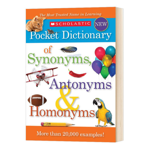 华研原版 学乐同义词反义词词典 英文原版  Scholastic Pocket Dictionary of Synonyms Antonyms 口袋词典 英文版 进口英语书籍