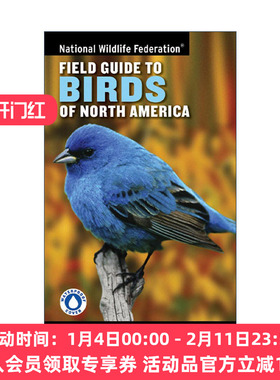 英文原版 National Wildlife Federation Field Guide to Birds of North America 北美鸟类指南 全国野生动物联合会 英文版