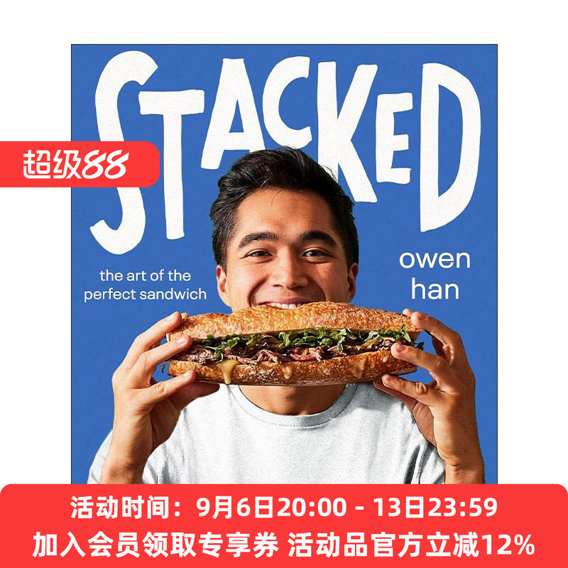 英文原版 Stacked 三明治制作食谱 精装 TikTok上的三明治之王Owen Han 英文版 进口英语原版书籍