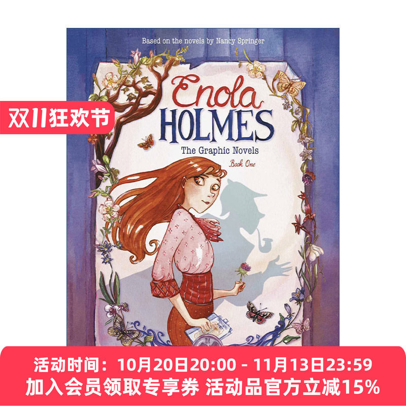 英文原版 Enola Holmes: The Graphic Novels 天才少女福尔摩斯3合1卷1 漫画 英文版 进口英语原版书籍