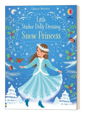英文原版 Little Sticker Dolly Dressing Snow Princess 多莉贴纸 白雪公主 英文版 进口英语原版书籍