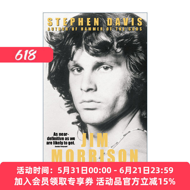 英文原版 Jim Morrison 吉姆·莫里森的传奇一生 音乐家传记 The Doors乐队主唱 英文版 进口英语原版书籍