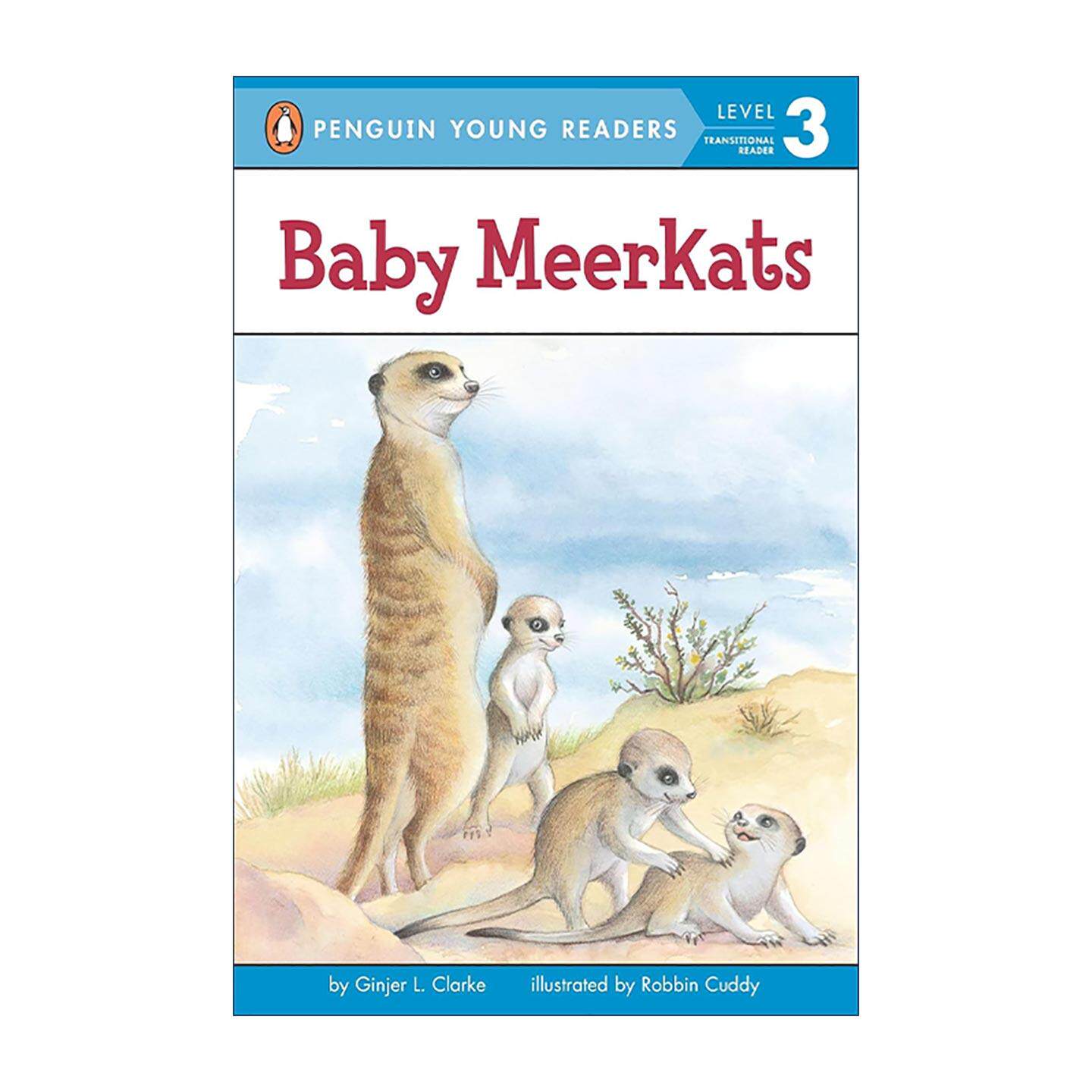 英文原版 Baby Meerkats Penguin Young Readers Level 3 猫鼬宝宝 企鹅青少分级阅读3级 英文版 进口英语原版书籍