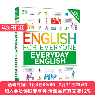 DK英语会话 英文原版English for Everyone Everyday English2500+实用词汇与短语 人人学英语系列附免费线上音频  进口英语原版书