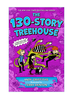 小屁孩树屋历险记130层树屋故事 英文原版 The 130-Story Treehouse: Laser Eyes and Annoying Flies 精装 英文版 进口英语书籍