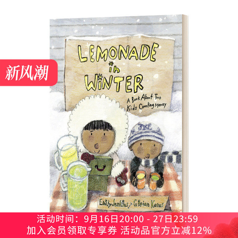 冬天的柠檬水 英文原版 Lemonade in Winter A Book About Two Kids Counting Money 关于两个孩子数钱的书 精装 进口英语原版书籍